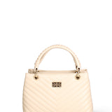 Borsa a mano da donna Vera pelle JR-W-1107SA-BONE-GOLD John Richmond