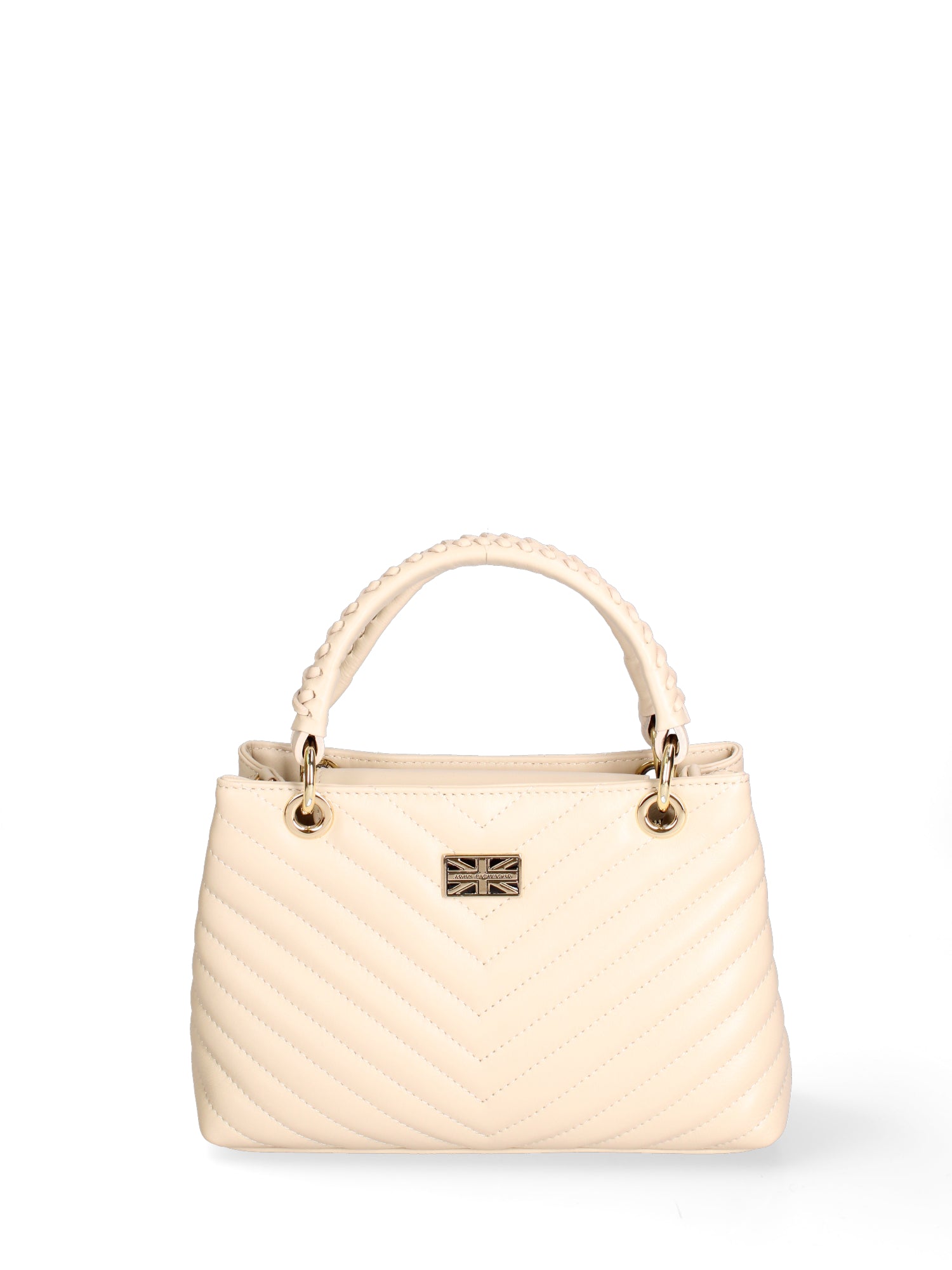 Borsa a mano da donna Vera pelle JR-W-1107SA-BONE-GOLD John Richmond