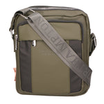 Borsa a tracolla uomo 100% pelle PU PCL3016-GREEN+BLACK Northampton Polo Club