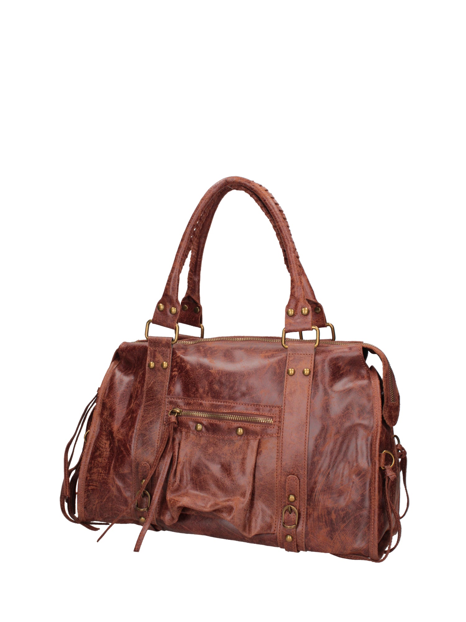 Elara Borsa a spalla da donna Vera pelle 06090-041 MARRONE Gave Lux