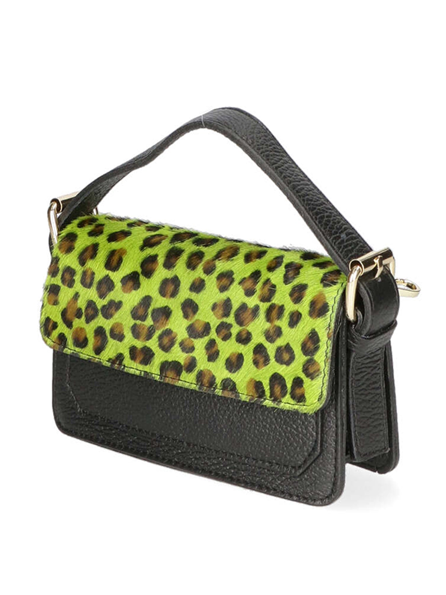 Aleide Borsa a mano da donna Vera pelle 04858-LEO P VERDE Gave Lux