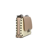 Vera pelle 8641-BEIGE+ROSATA Borsa a tracolla da donna Evanthe Pro Gave Lux