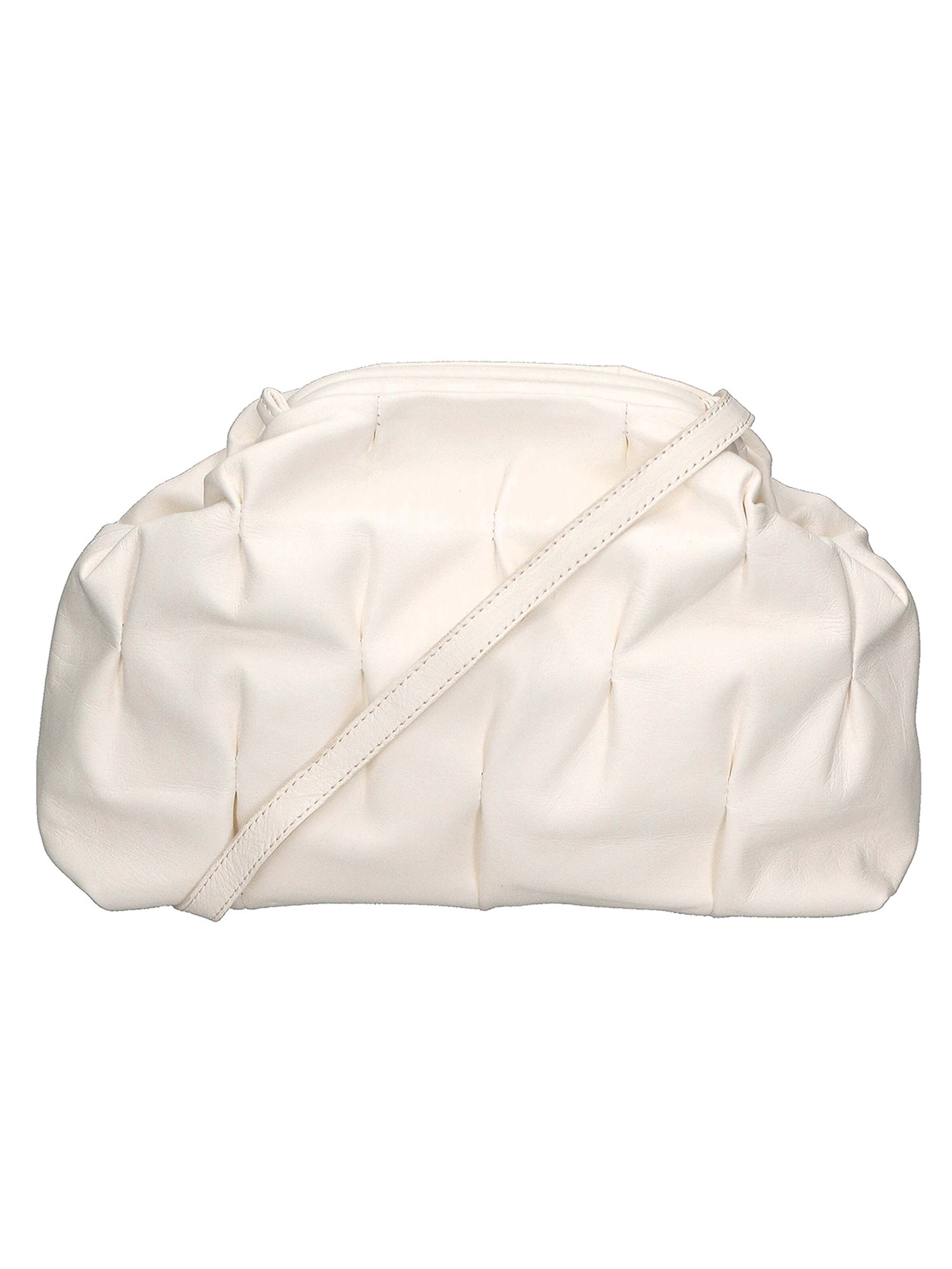 Soleil Borsa a mano da donna Vera pelle 04798-S37 LATTE Gave Lux