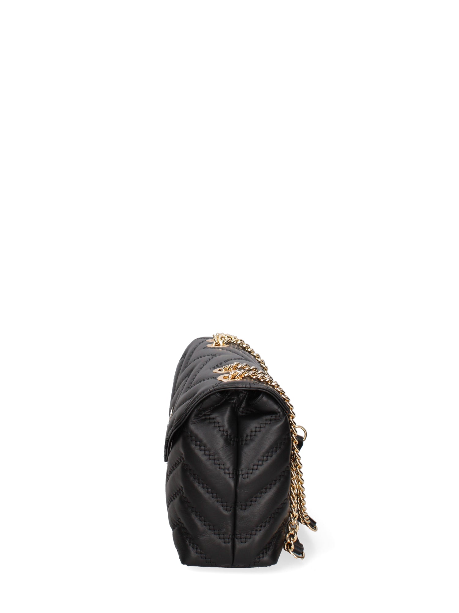 Borsa a spalla da donna Vera pelle JR-W-1105SA-BLACK-GOLD John Richmond