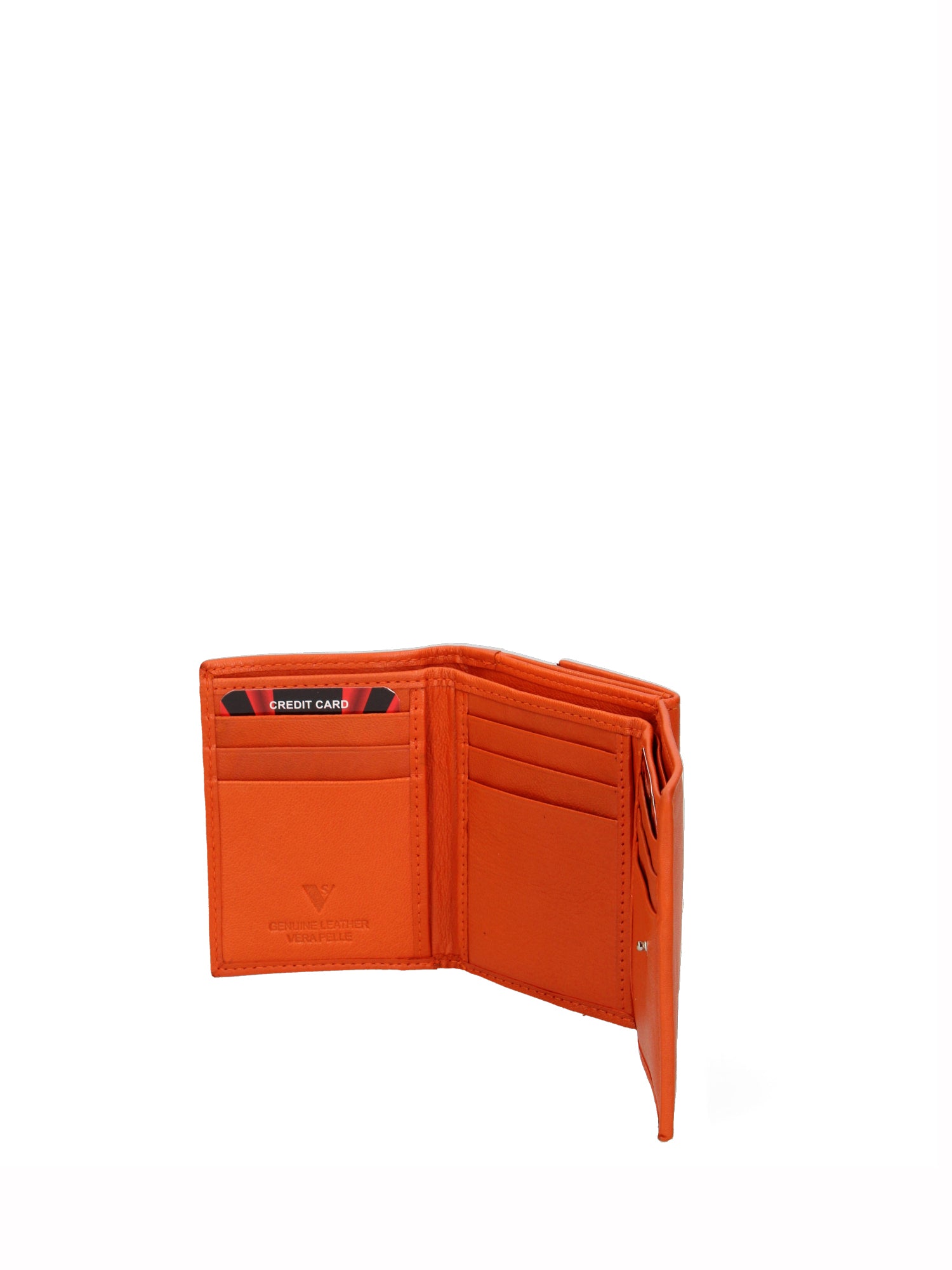 Portafoglio uomo in vera pelle Casual IN-1066-ARANCIO Sergio Valentini