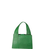 Borsa a mano da donna Vera pelle effetto cocco 07220-C47 VERDE Roberta Rossi
