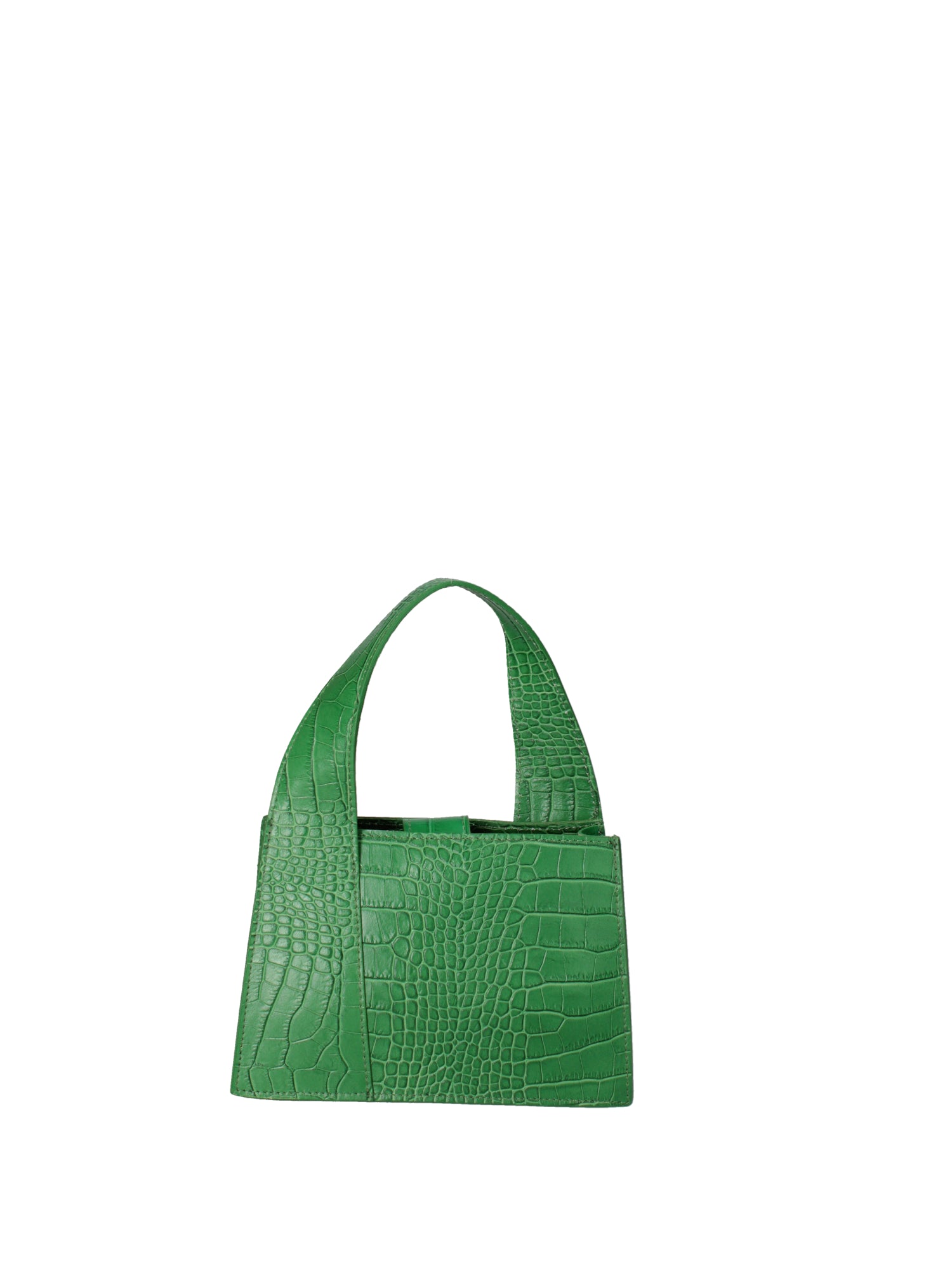 Borsa a mano da donna Vera pelle effetto cocco 07220-C47 VERDE Roberta Rossi