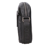Borsa a tracolla uomo 100% PU Leather PCL3007-BLACK Northampton Polo Club