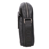 Borsa a tracolla uomo 100% PU Leather PCL3007-BLACK Northampton Polo Club