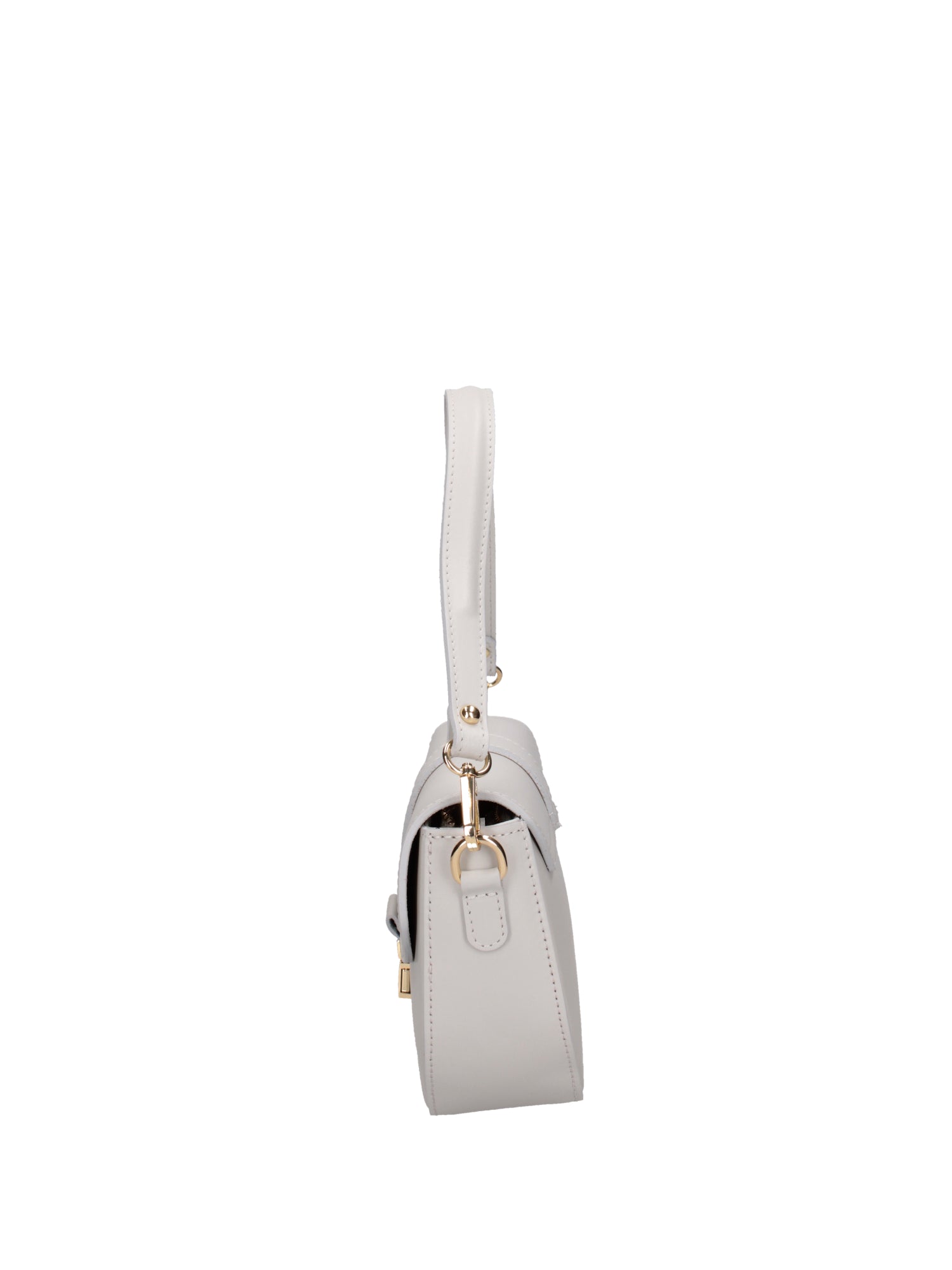 Borsa a spalla da donna Vera pelle 07229-L119 GRIGIO CHIARO Roberta Rossi