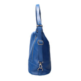Vera pelle 07135-D22 BLUETTE Borsa a spalla convertibile Anjelica Viola Castellani