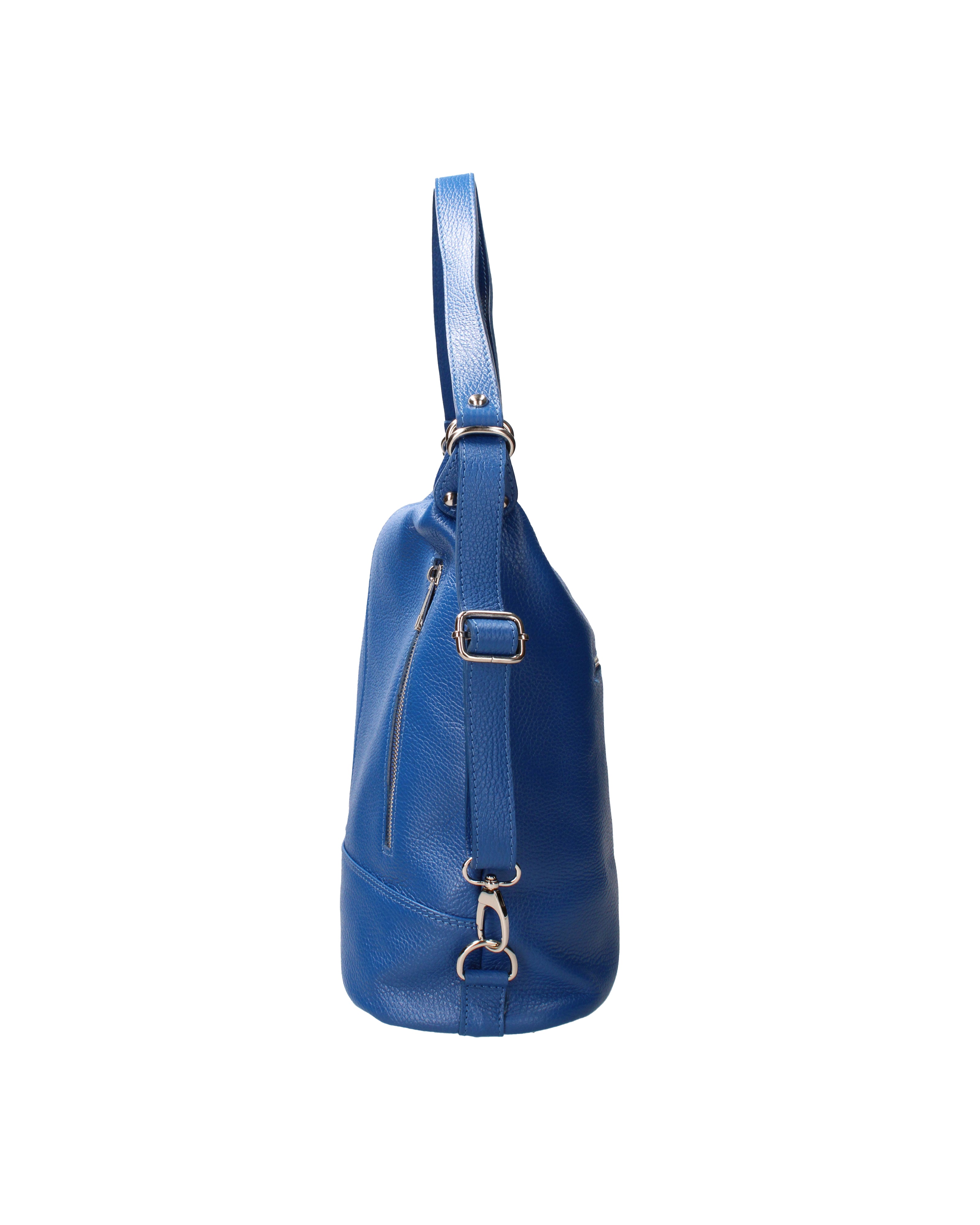 Vera pelle 07135-D22 BLUETTE Borsa a spalla convertibile Anjelica Viola Castellani