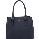 Borsa a mano da donna 100% pelle vegana PU 716-2PT-NAVYBLUE Diana&co