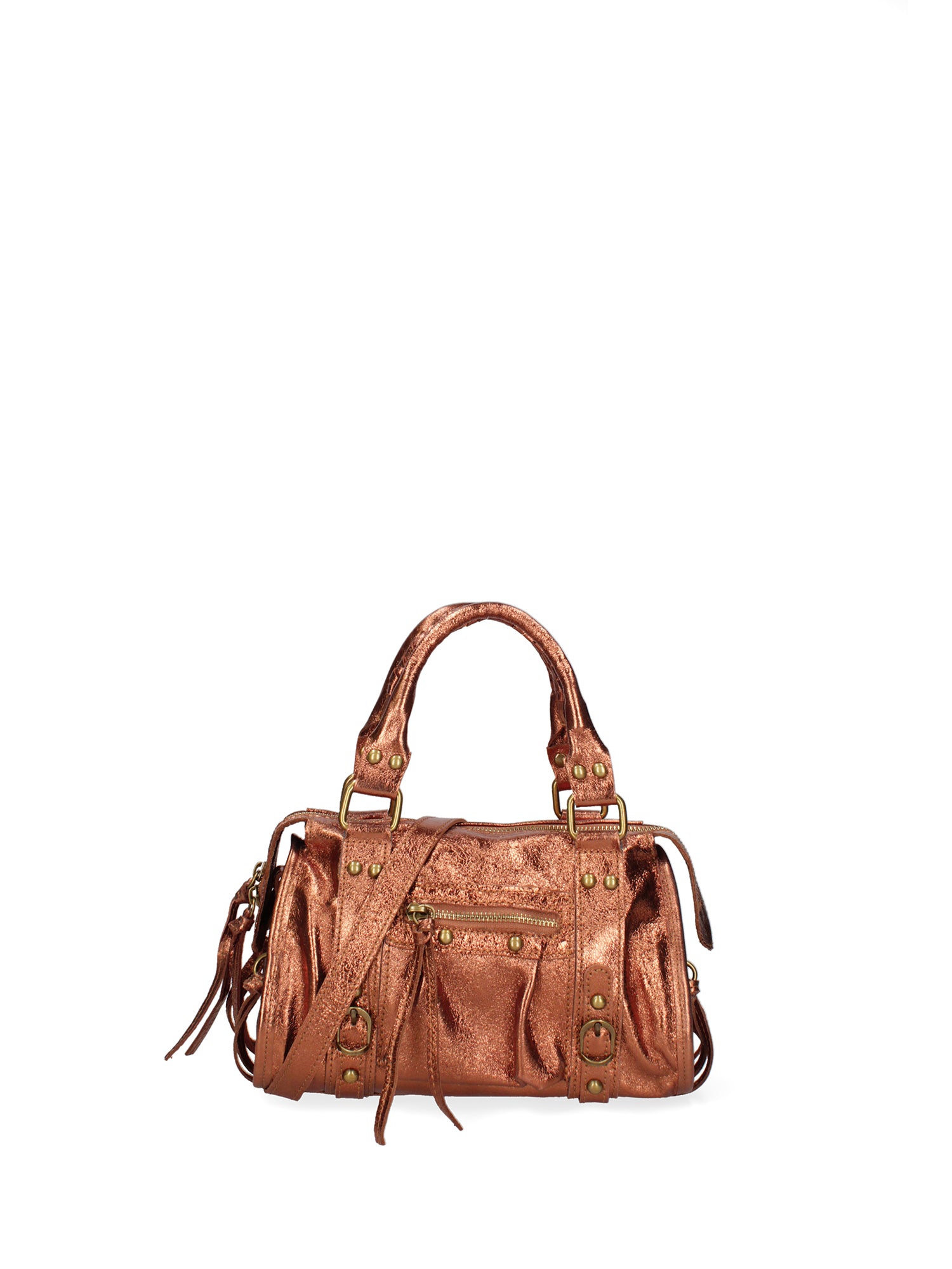Solara Borsa a spalla da donna Vera pelle 06091 LM-L006 RAME Gave Lux