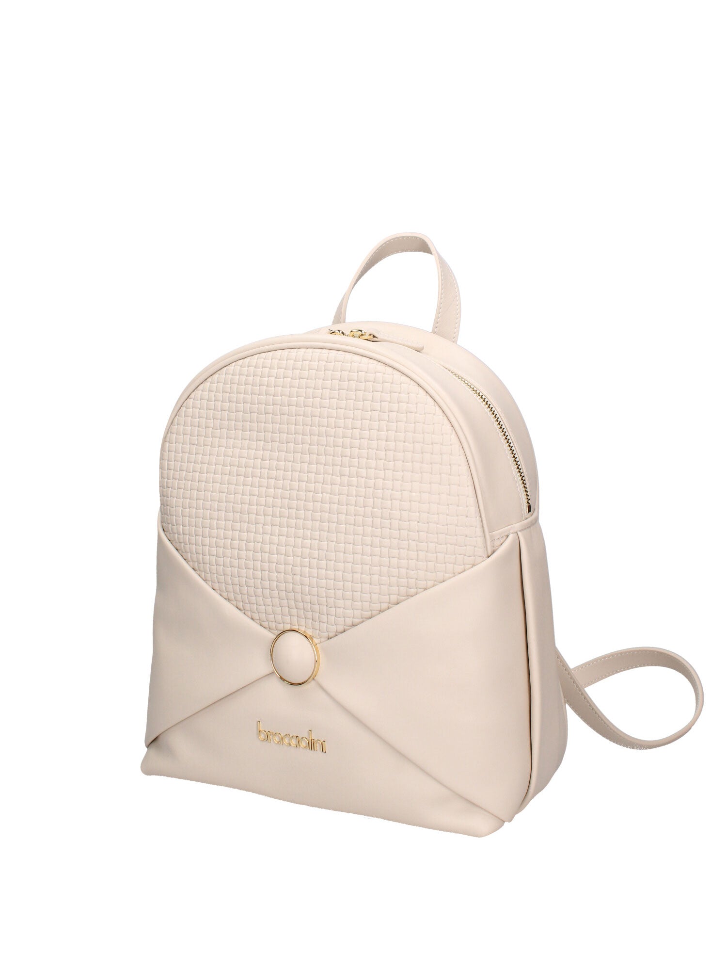 Amaranta B17205-BEIGE Zaino da donna in vera pelle Braccialini