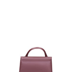 Borsa a mano da donna 100% gomma FLAT ARROW 24-DARK MAUVE-LIGHT OTTONE Marc Ellis