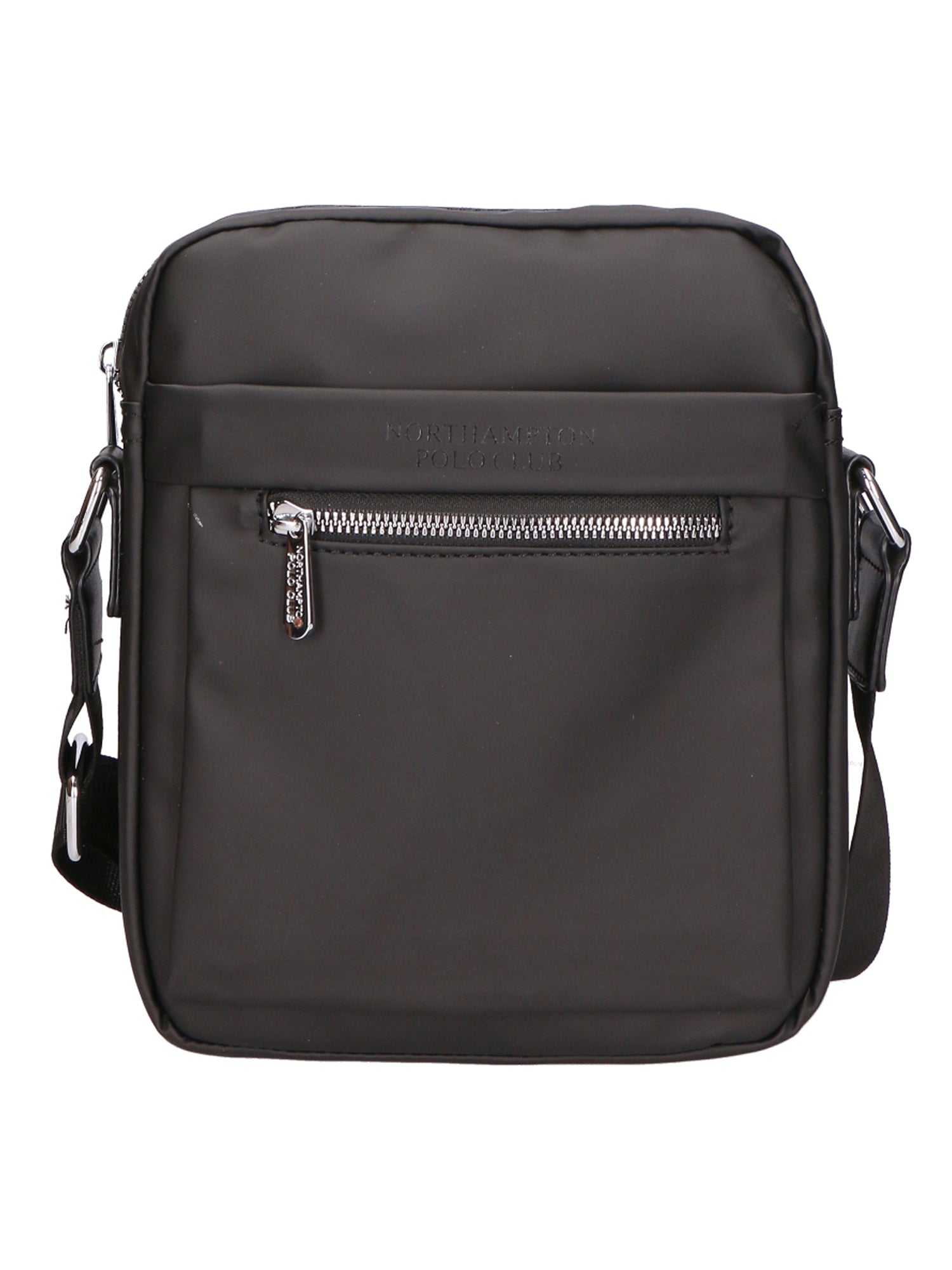 Borsa a tracolla uomo 100% PU Leather PCL3015-BLACK Northampton Polo Club