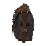 Melania Borsa a spalla unisex Canvas e vera pelle ZG3016-NERO BLACK Gave Lux