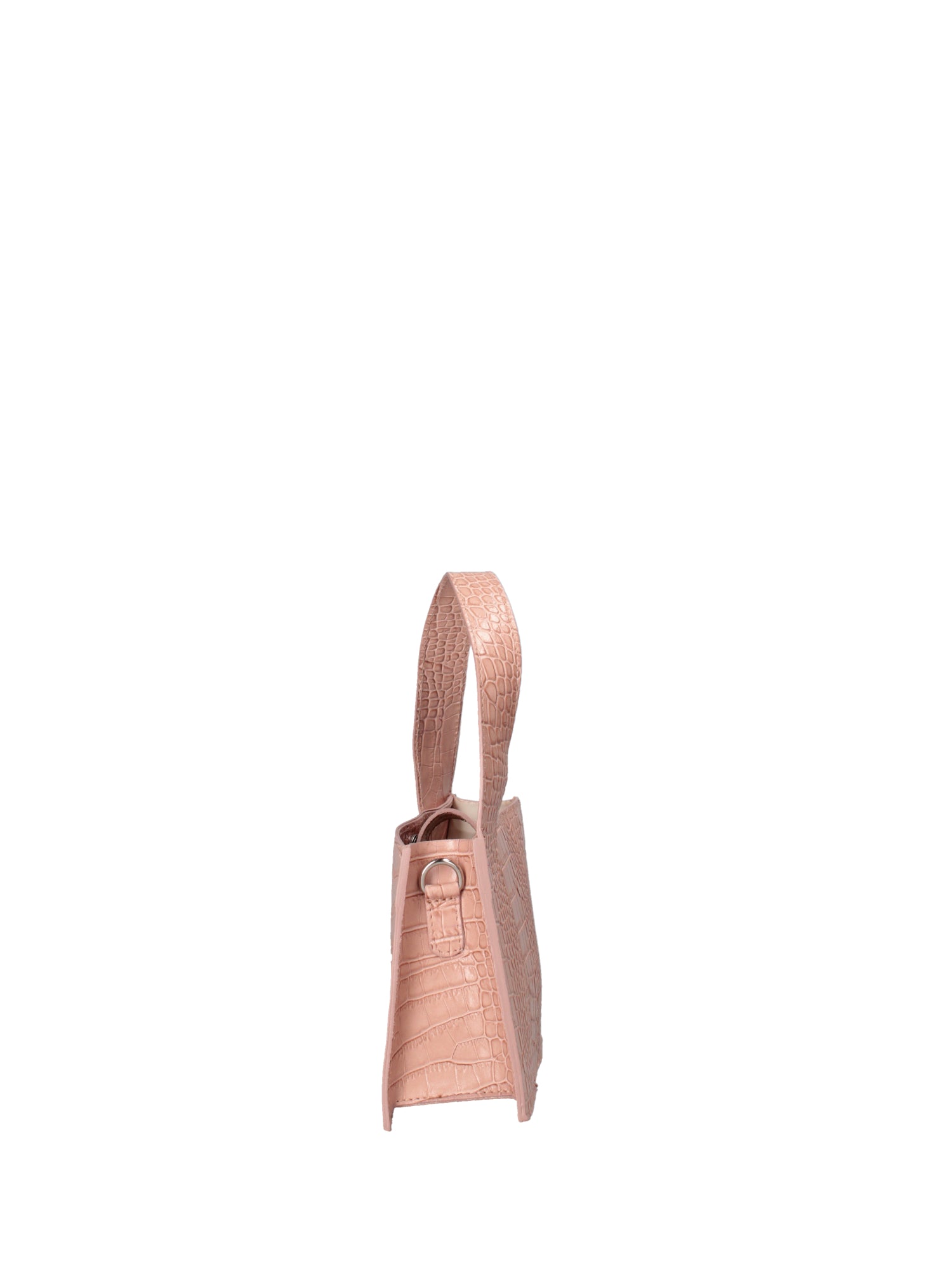 Borsa a mano da donna Vera pelle effetto cocco 07220-C68 ROSA Roberta Rossi