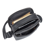 Borsa a tracolla uomo vera pelle Casual PC3336-NERO Northampton Polo Club