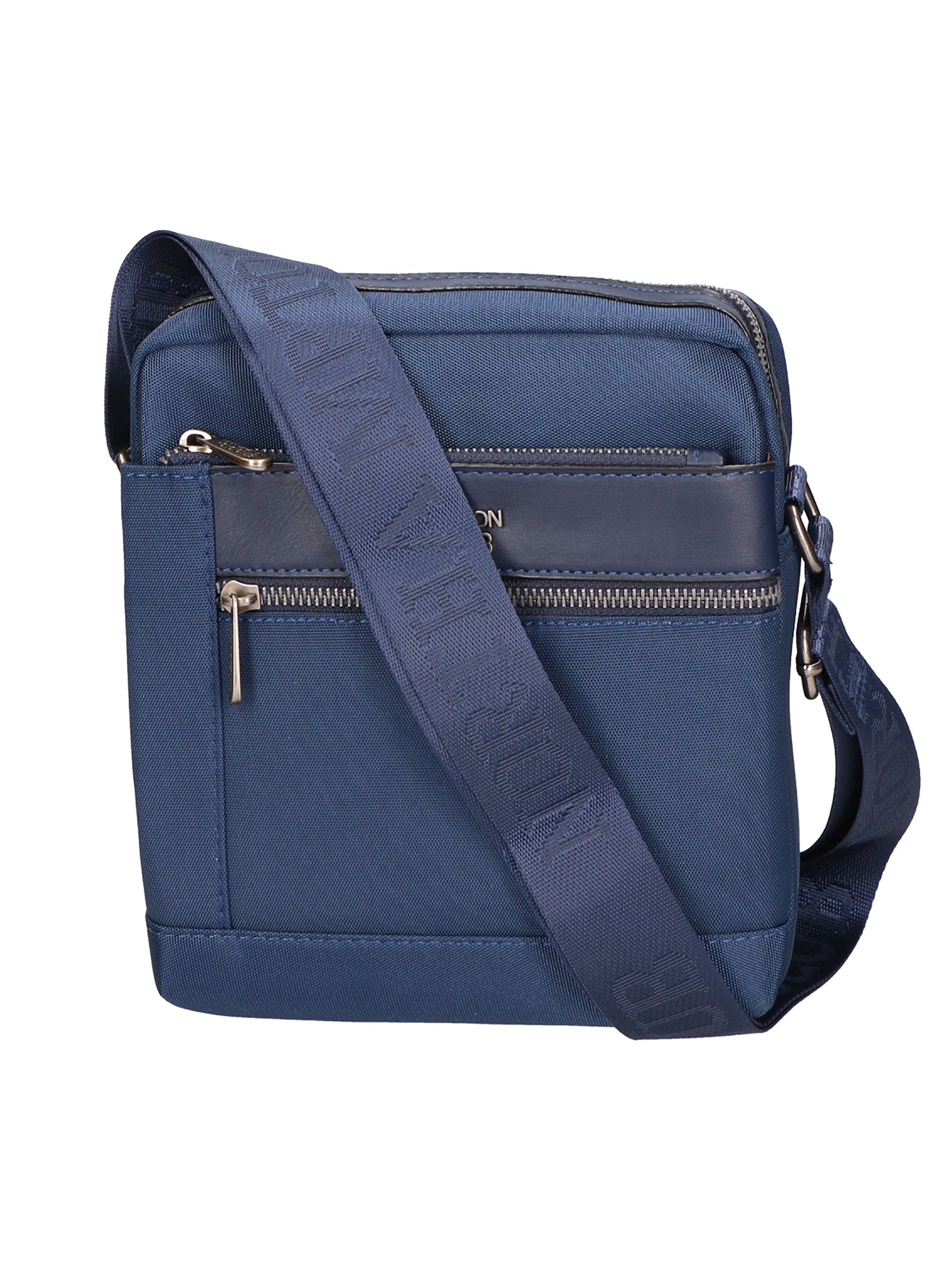 Borsa a tracolla uomo Pelle PU Vegan PCL3067-BLU Northampton Polo Club