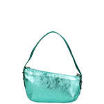 Borsa a spalla da donna Vera pelle e metallo 07228-L037 TURCHESE Roberta Rossi