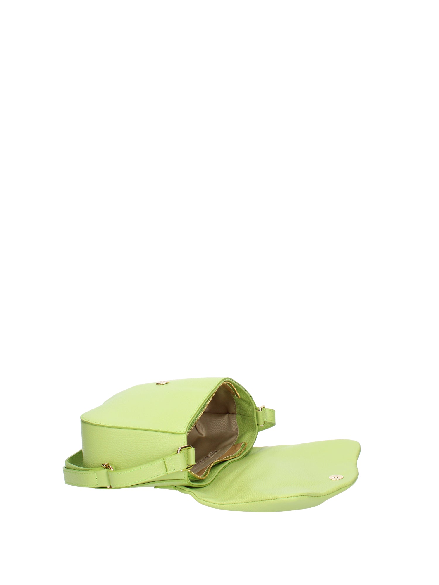 Borsa a spalla da donna Vera pelle 07152-D12 VERDE Viola Castellani