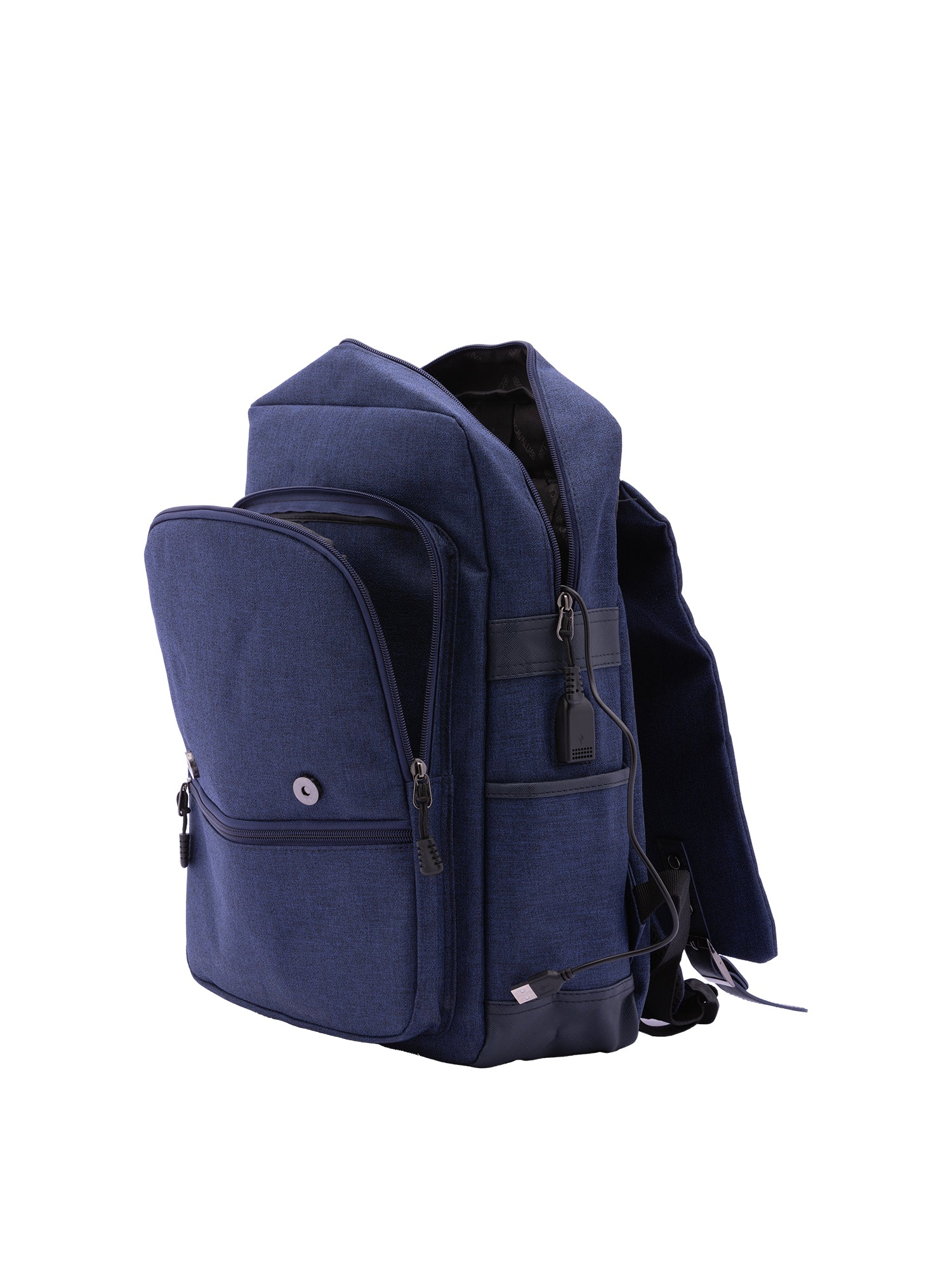 Zaino da uomo in poliestere Casual BC1290-BLU B Cavalli
