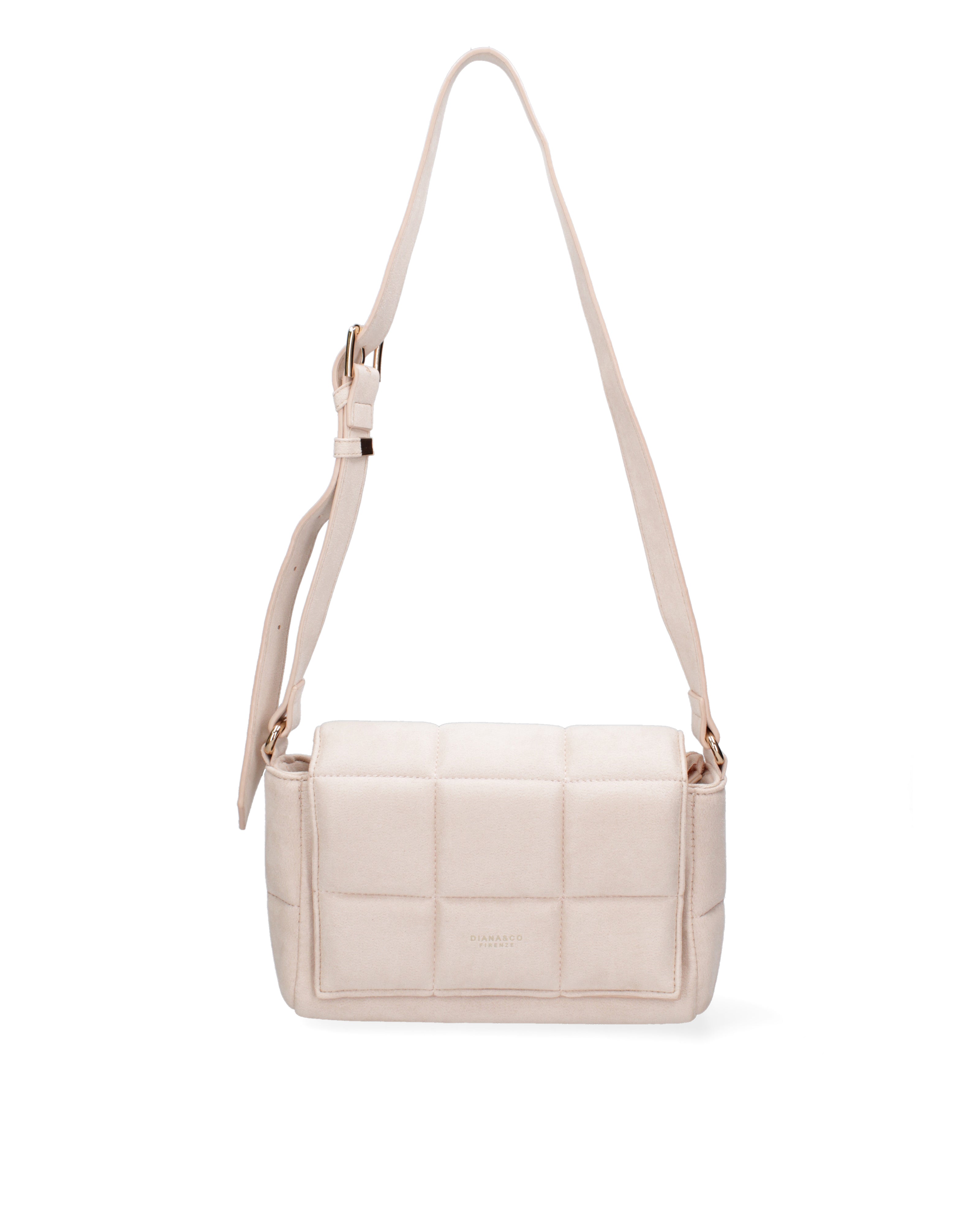 Borsa a spalla da donna Ecopelle DC3323-1-NUDE Diana&co
