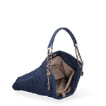 Borsa a spalla da donna Nylon ed ecopelle DC3533-4-NAVYBLUE Diana&co
