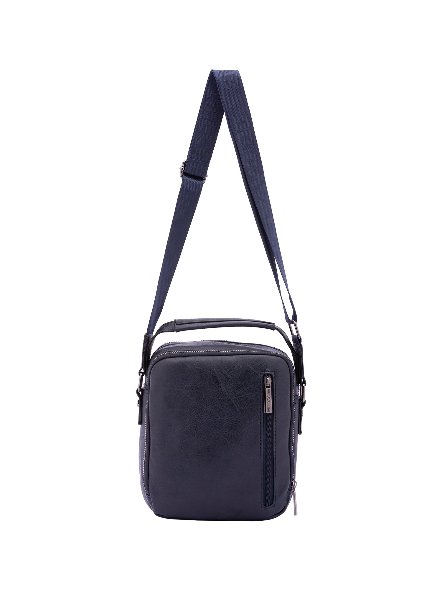 Borsa a tracolla uomo Ecopelle e poliestere BC1193-BLU B Cavalli