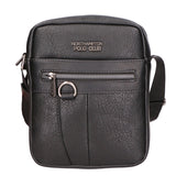 Borsa a tracolla uomo 100% pelle PU PCL3009-BLACK Northampton Polo Club
