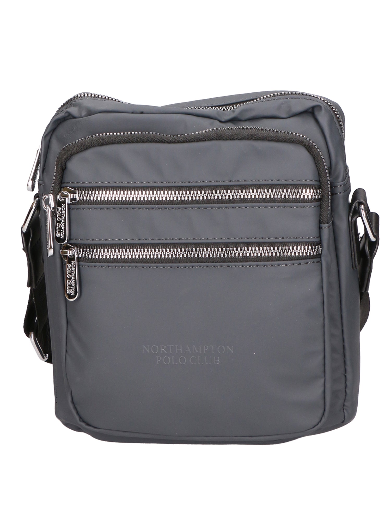 Borsa a tracolla uomo 100% pelle PU PCL3020-GREY Northampton Polo Club