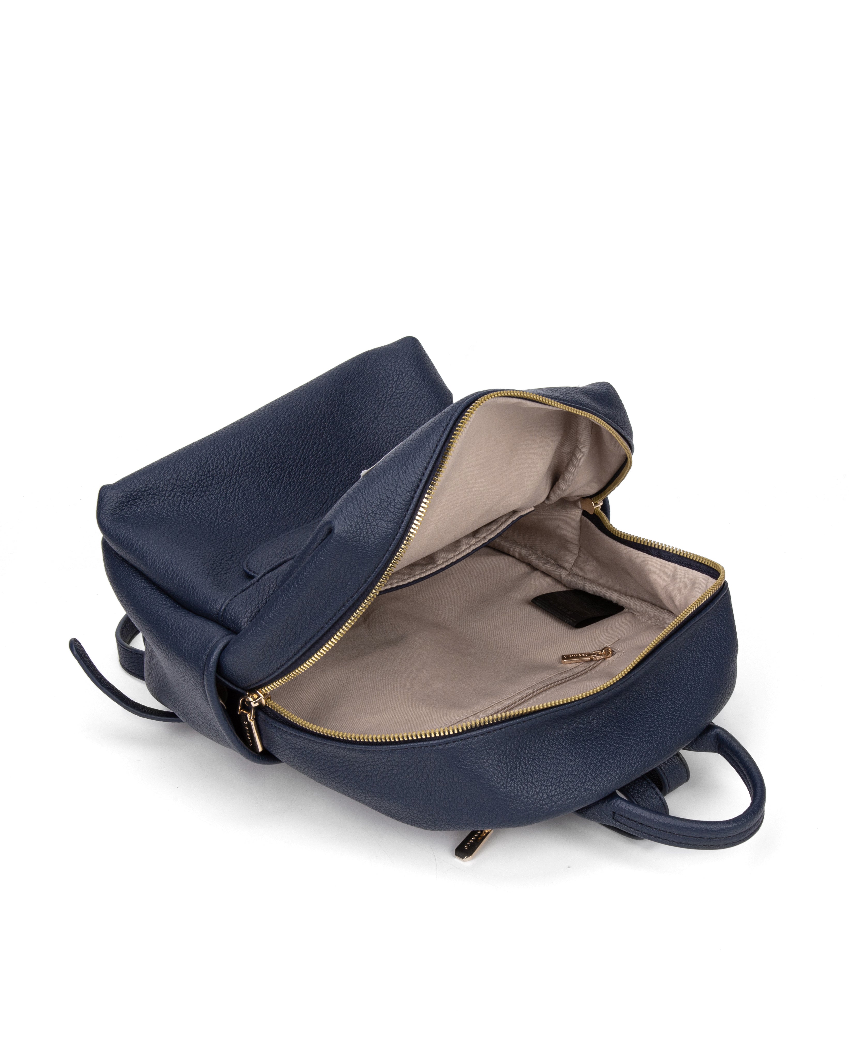Zaino da donna in pelle vegana Casual 740-2PT-NAVYBLUE Diana&co