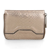 Nohemi Portafoglio donna vera pelle Zip 524072-BRONZO Gave Lux