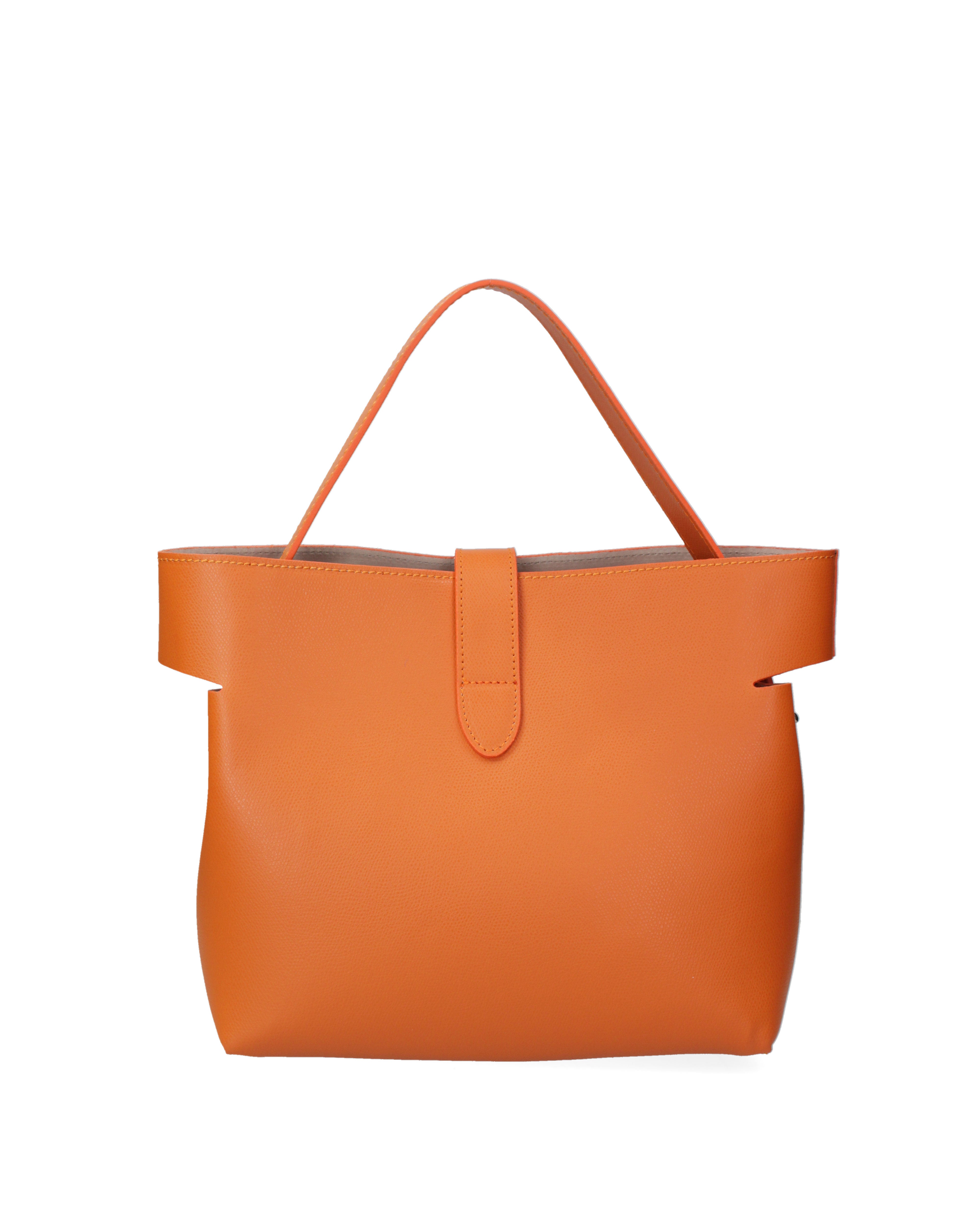 Liviana Borsa a mano da donna Vera pelle 07379-PL29 ARANCIO Gave Lux