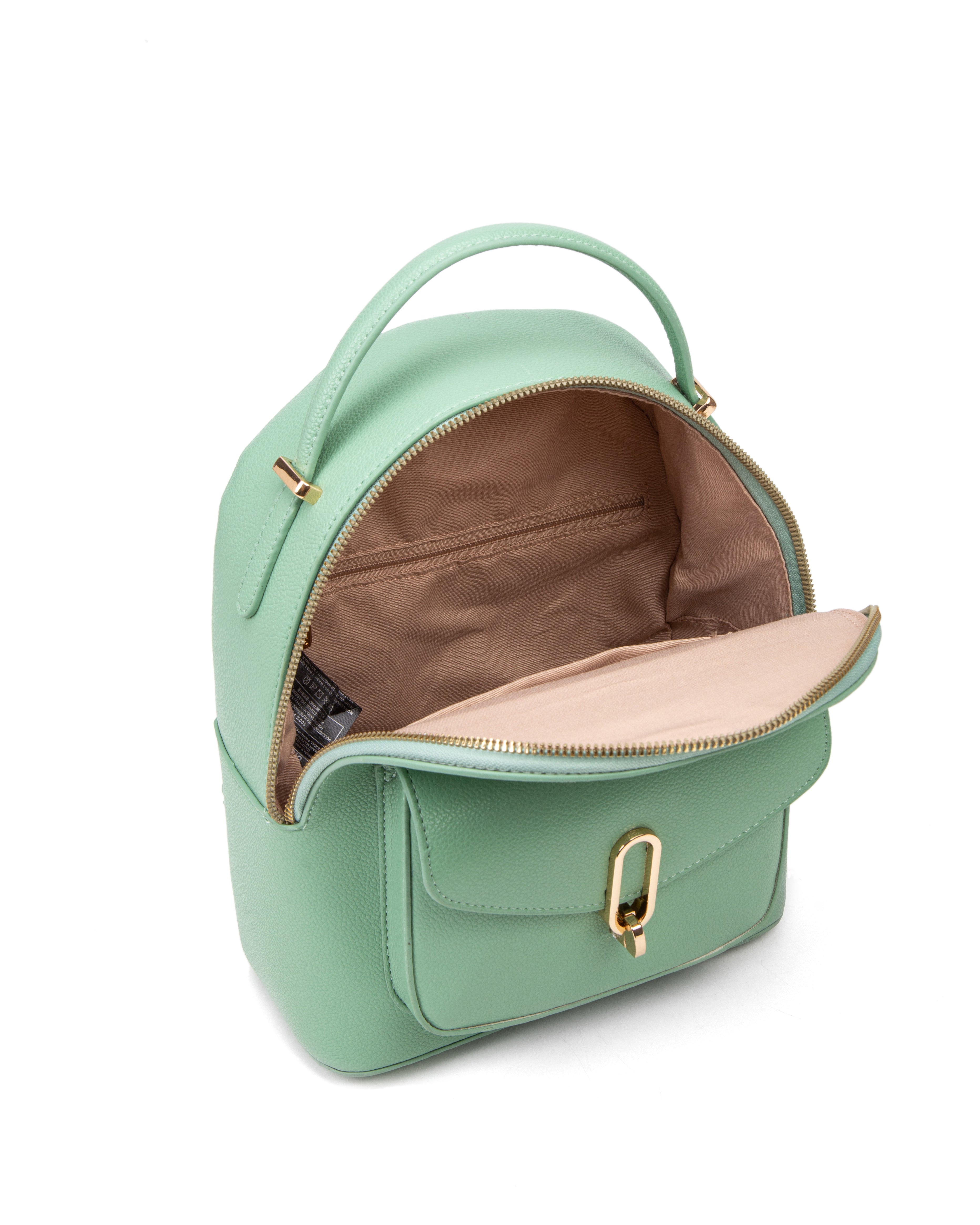 Zaino da donna in pelle vegana Casual 712-3PT-JADEGREEN Diana&co