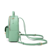 Zaino da donna in pelle vegana Casual 712-3PT-JADEGREEN Diana&co