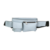 Aisha 04733-D92 CELESTE HEAVENLY Marsupio da donna in vera pelle + canvas Gave Lux