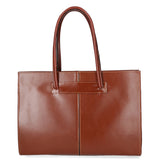 Eugenia Borsa a mano da donna 100% pelle 9008-MARRONE Gave Lux