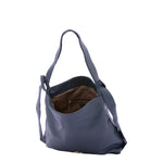 Borsa a spalla da donna Ecopelle e poliestere BC1407-BLUE B Cavalli