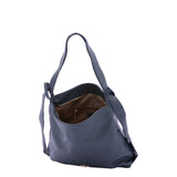 Borsa a spalla da donna Ecopelle e poliestere BC1407-BLUE B Cavalli