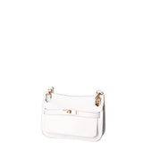 Katie Borsa a tracolla da donna 100% vera pelle 07145-D01 BIANCO Viola Castellani
