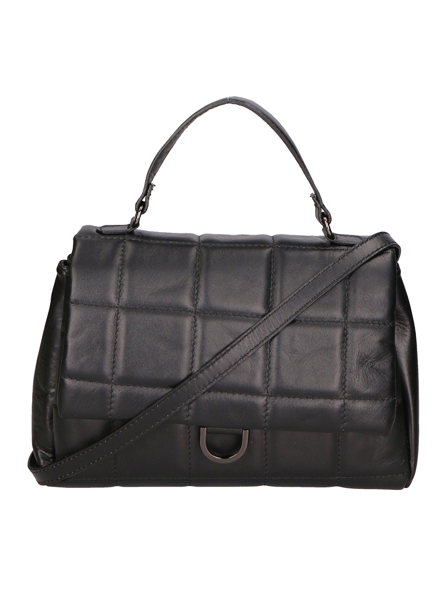 Viola Borsa a mano da donna Vera Pelle 06862-S28 NERO Gave Lux