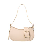 Borsa a spalla da donna 100% vera pelle 07213-L116 BEIGE Roberta Rossi