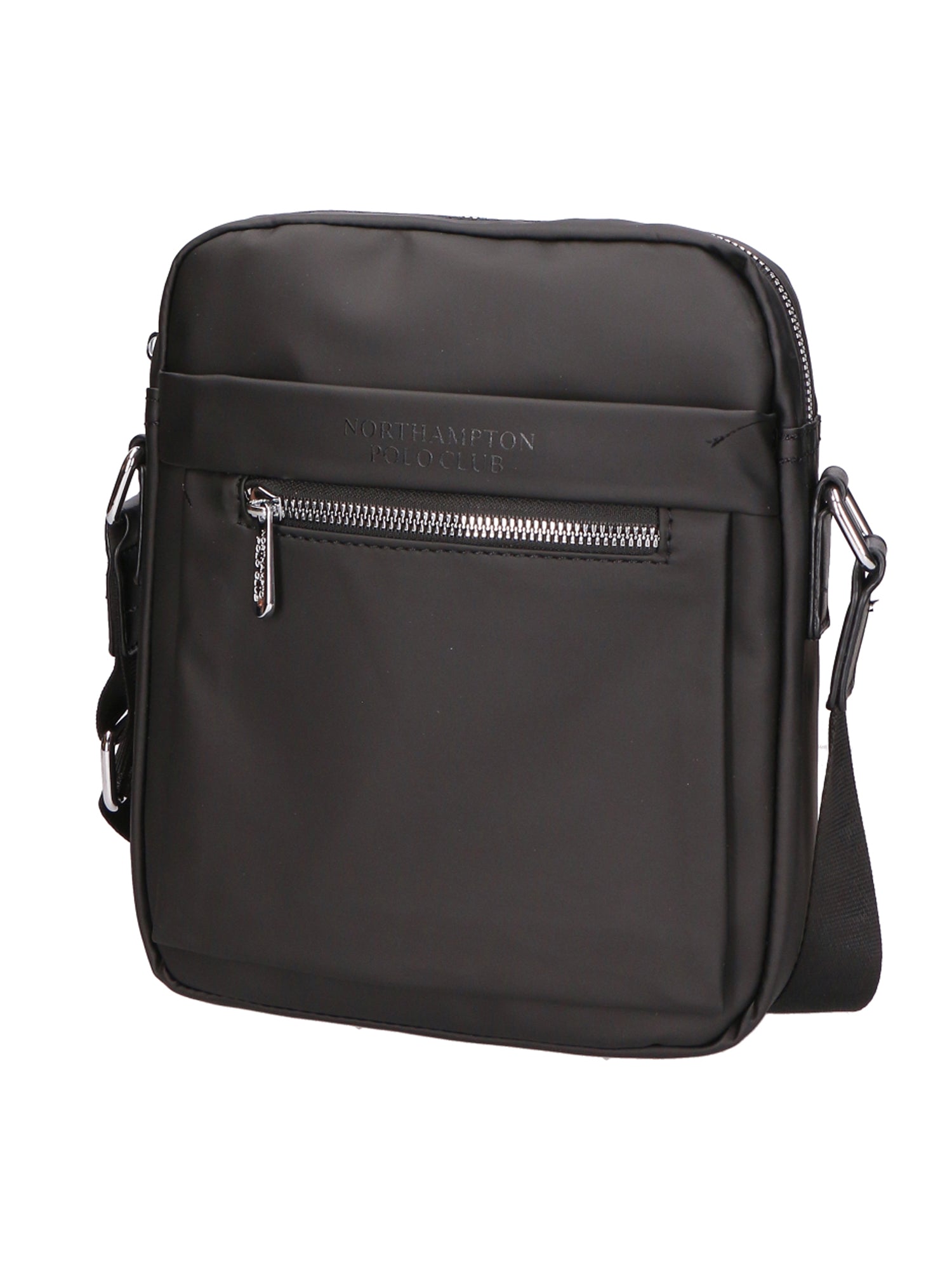 Borsa a tracolla uomo 100% PU Leather PCL3015-BLACK Northampton Polo Club
