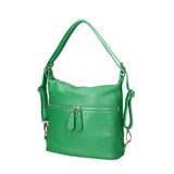 Bianca Borsa a spalla da donna Vera pelle 07136-D47 VERDE MELA Viola Castellani