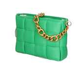 Agostina Borsa a mano da donna Vera pelle 04691-D47 VERDE MELA GREEN APPLE Gave Lux