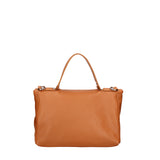 Borsa a spalla da donna Vera pelle 07159-D44 CUOIO Viola Castellani