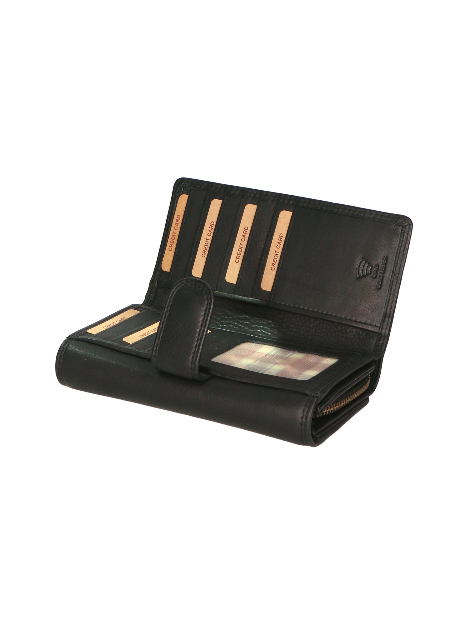 Portafoglio da uomo in vera pelle RFID HILB-5190-NERO Hill Burry